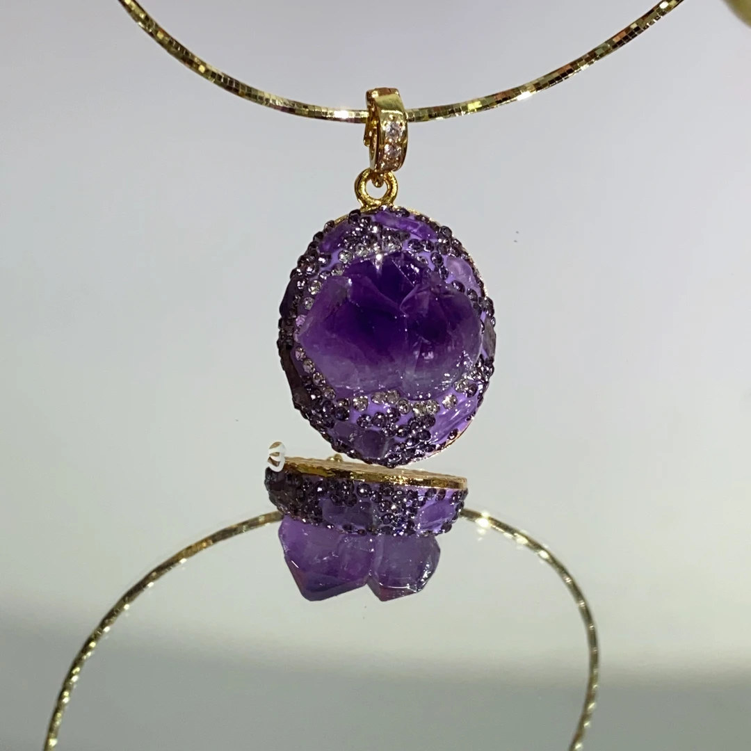 铜合金合成锆石吊坠 TTSD 乌拉圭ZSJ精致日常百搭款吊坠 186