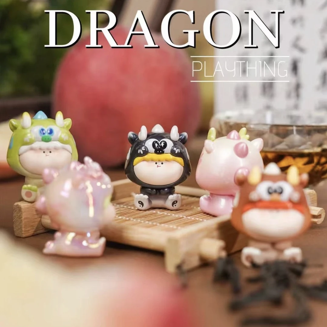 【欧小龙】阿玛莉莉丝小龙萌粒pvc玩具摆件可爱