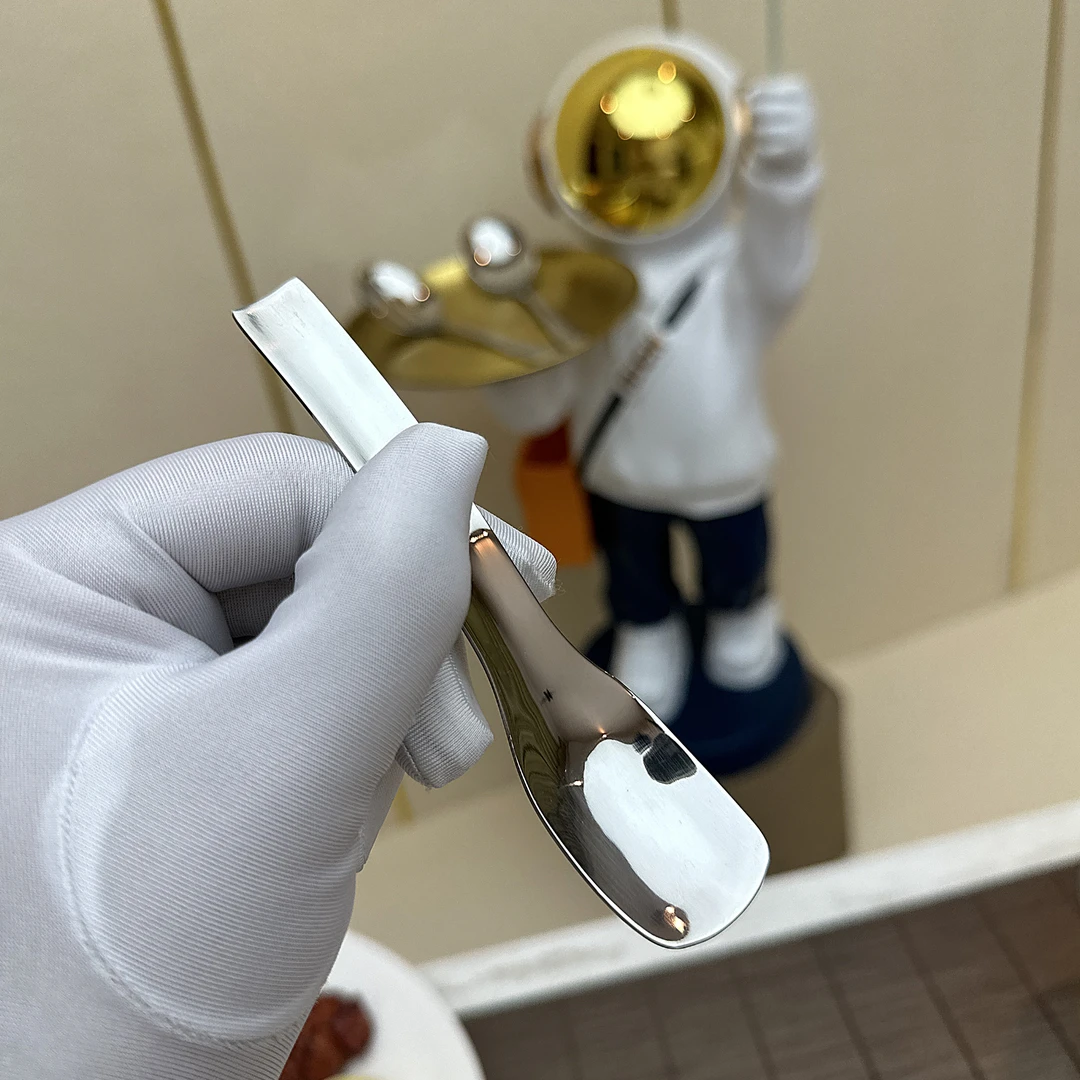 材质升级神器方头勺304不锈钢勺子茶勺吃冰勺可爱便携创意手工