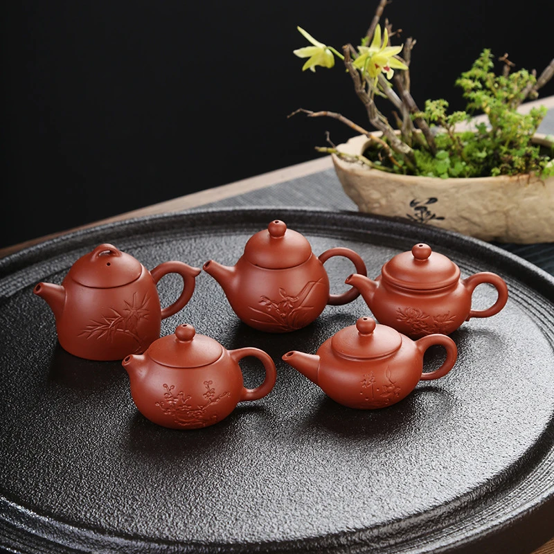 迷你紫砂把把壶小茶壶可养可玩小号袖珍指尖壶茶宠茶玩功夫茶具