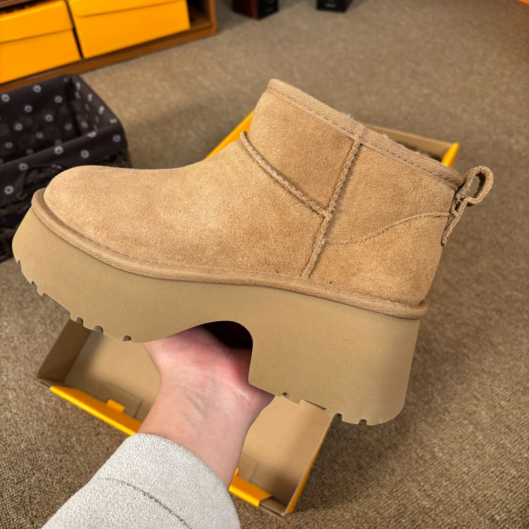 【人鱼靴】皮毛一体雪地靴冬季保暖网红百搭休闲时尚舒适