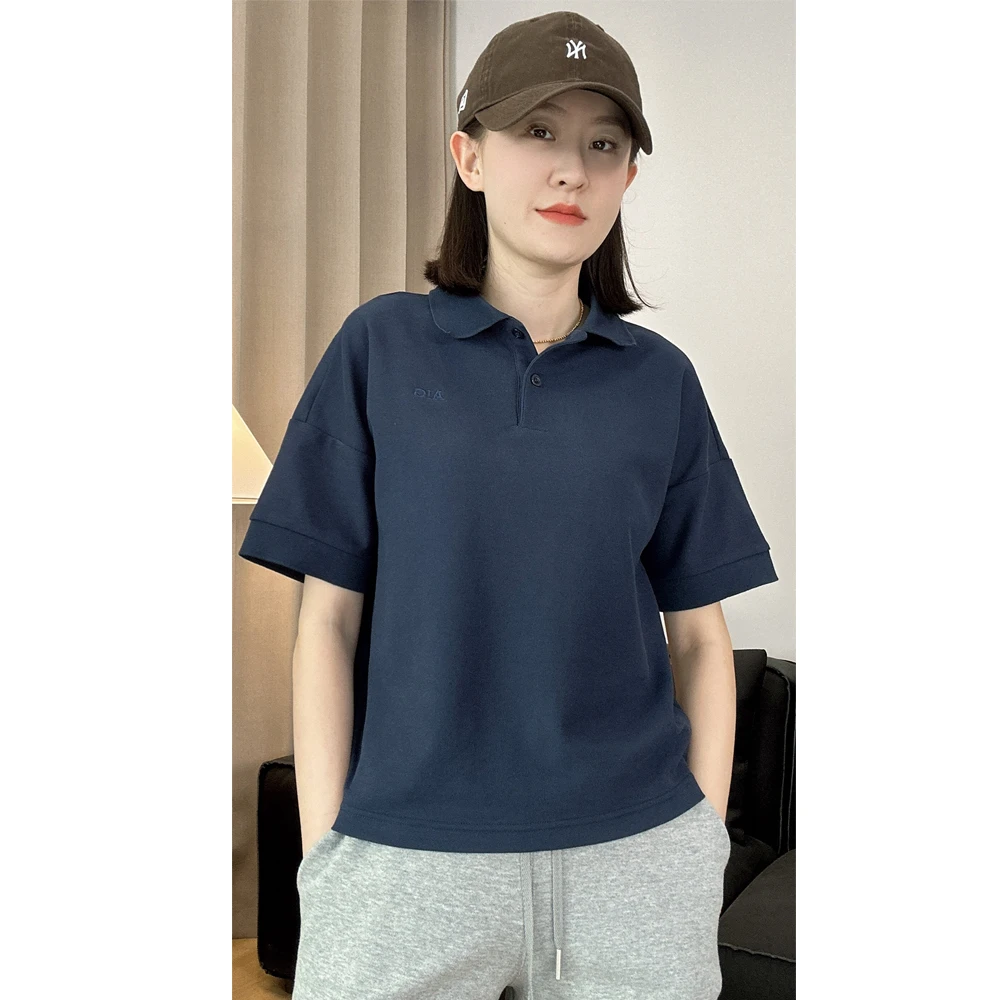 【清货】女款宽松显瘦珠地棉短袖polo