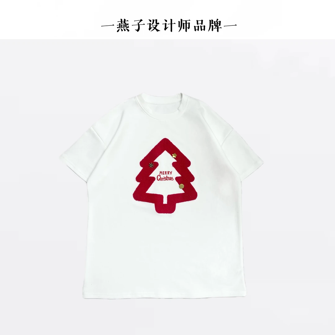 【燕子设计师品牌】小诞小树 百搭休闲短袖 18078 D