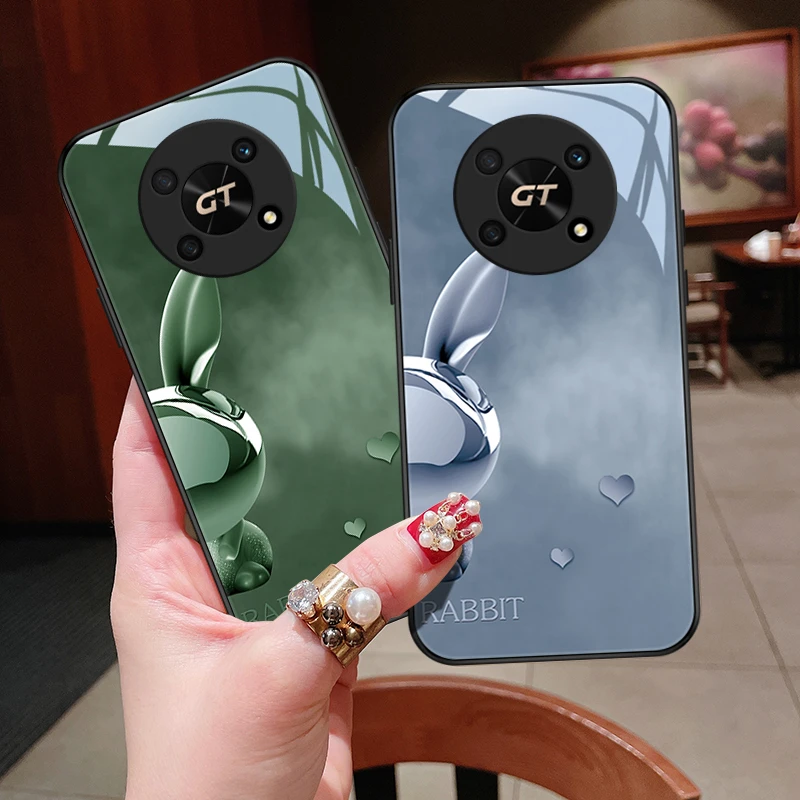 质感小兔适用荣耀X40GT竞速版手机壳X40GT竞速个性男士保护套高级