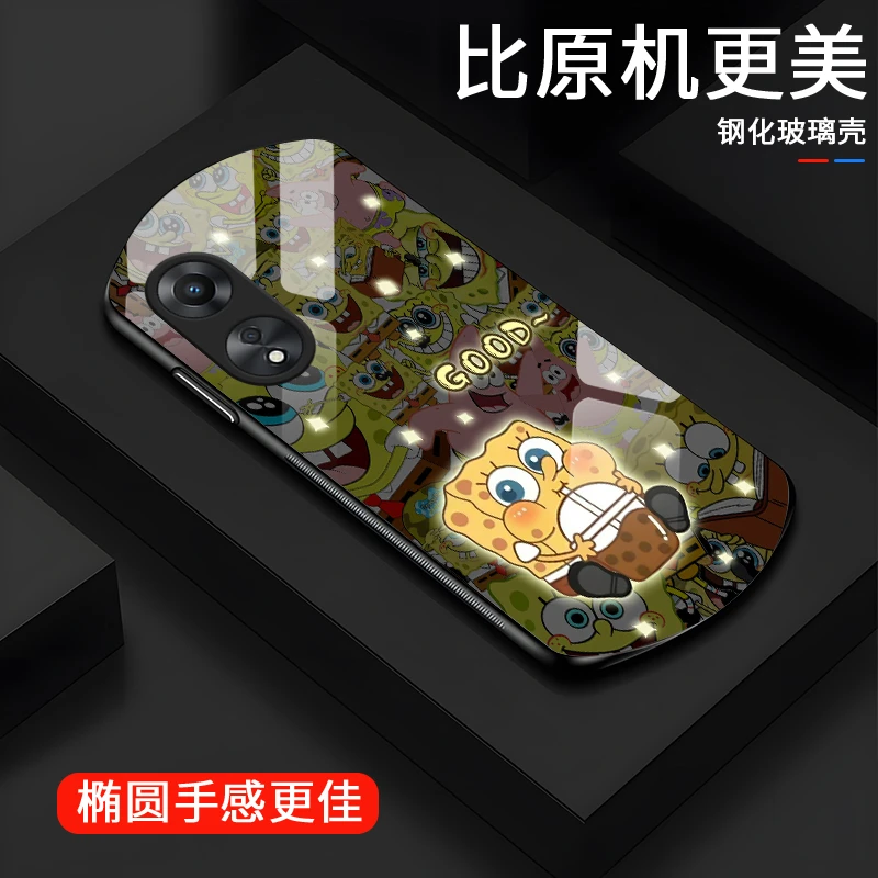 超萌宝宝适用oppoA58x手机壳A57可爱玻璃a58高级oppoa72散热保护
