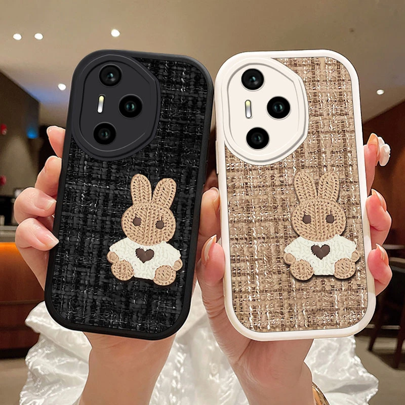 针织小兔适用荣耀300手机壳300Pro个性全包小香风女款高级创意软
