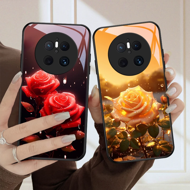 阳光玫瑰适用华为mate70手机壳Mate70Pro奢华女款潮流高颜值防摔