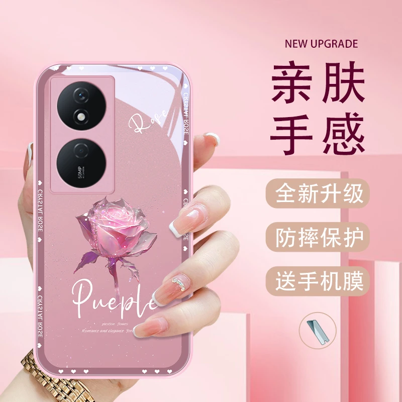 玲珑玫瑰适用荣耀play8T女款play6T/6Tpro手机壳play5Tpro限量版