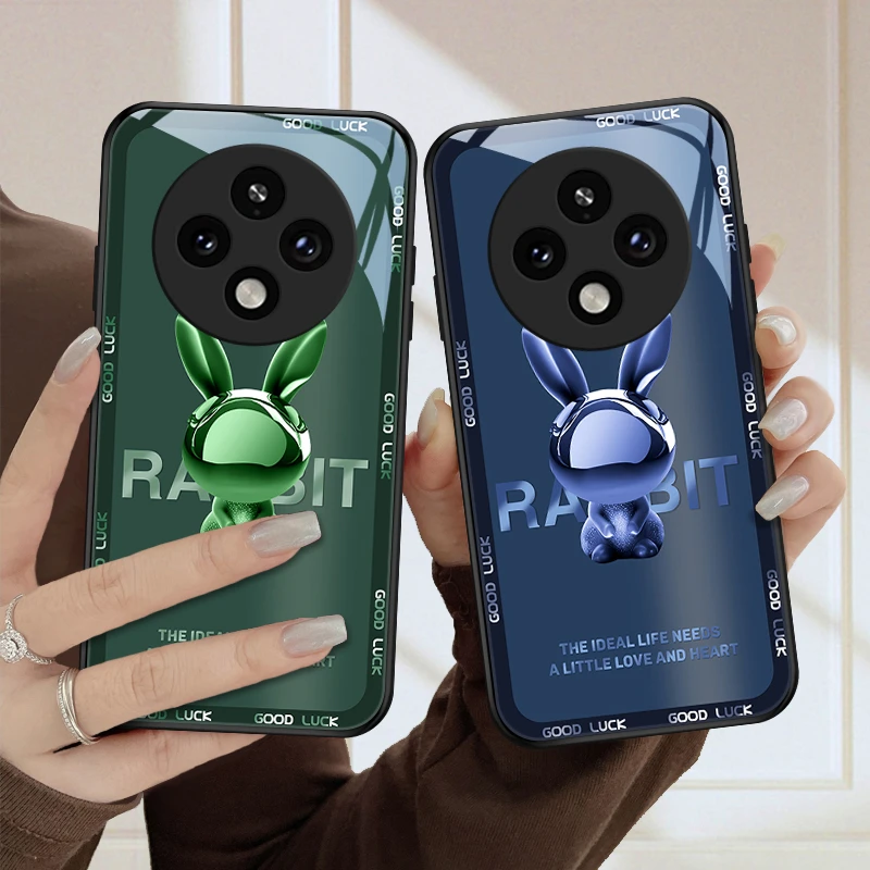 星球小兔适用oppoa3pro玻璃A3pro新款限量高爱情侣时尚女款挂绳全
