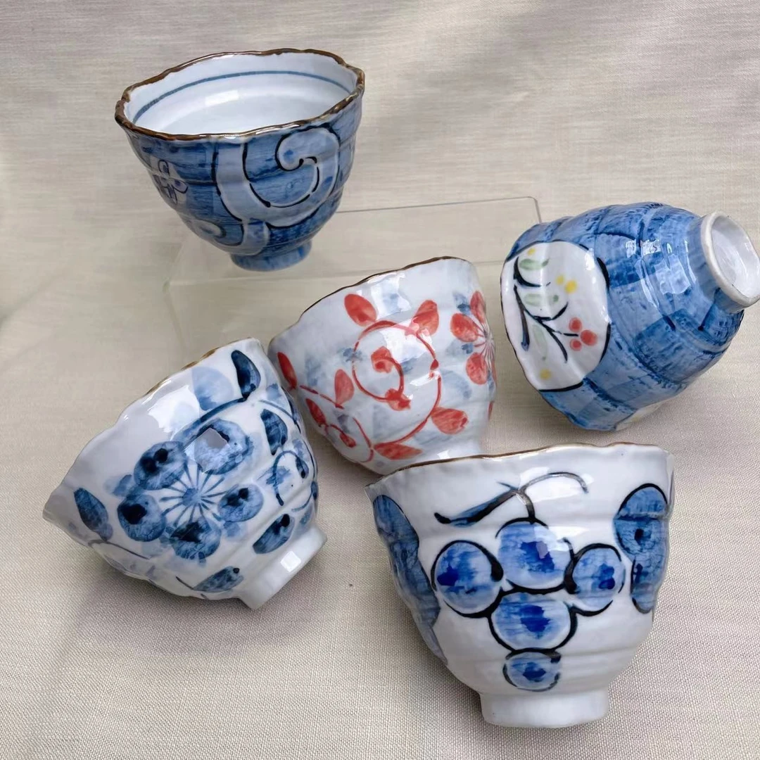 日本进口 陶雅 陶瓷碗日式大汤碗家用釉下彩拉面碗盖饭面碗米饭碗