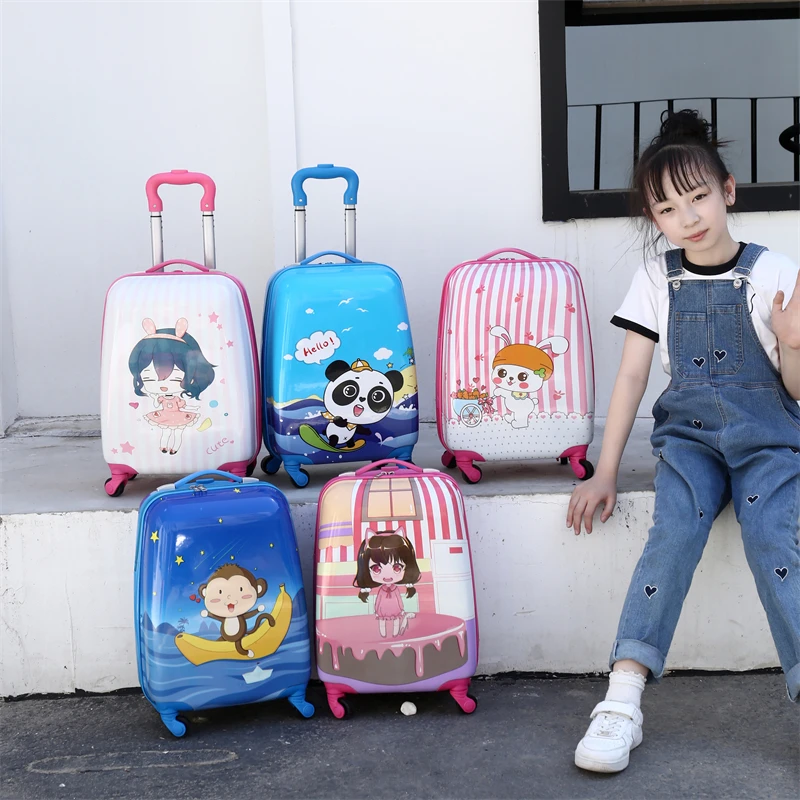 新款儿童行李箱卡通拉杆箱男童女孩小学生幼儿宝宝轻便韩版旅行箱