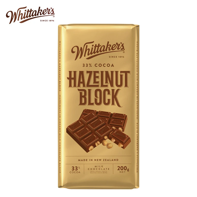 新西兰进口Whittakers惠特克榛果仁巧克力跳跳糖零食薄荷黑巧网红