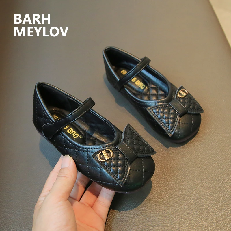 G.DUCK小黄鸭黑色小皮鞋女童鞋子2025年春秋新款宝宝单鞋夏款