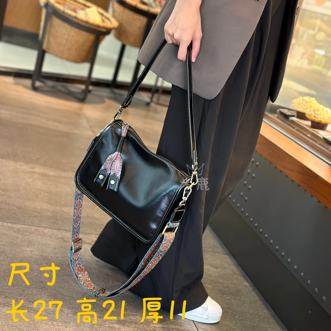 2023新款单肩包斜挎手拎腋下包气质时尚百搭款真皮潮流女包包