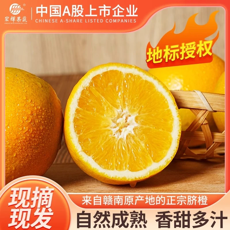 宏辉果蔬十八臻橙赣南脐橙江西橙子5斤水果当季新鲜整箱现货
