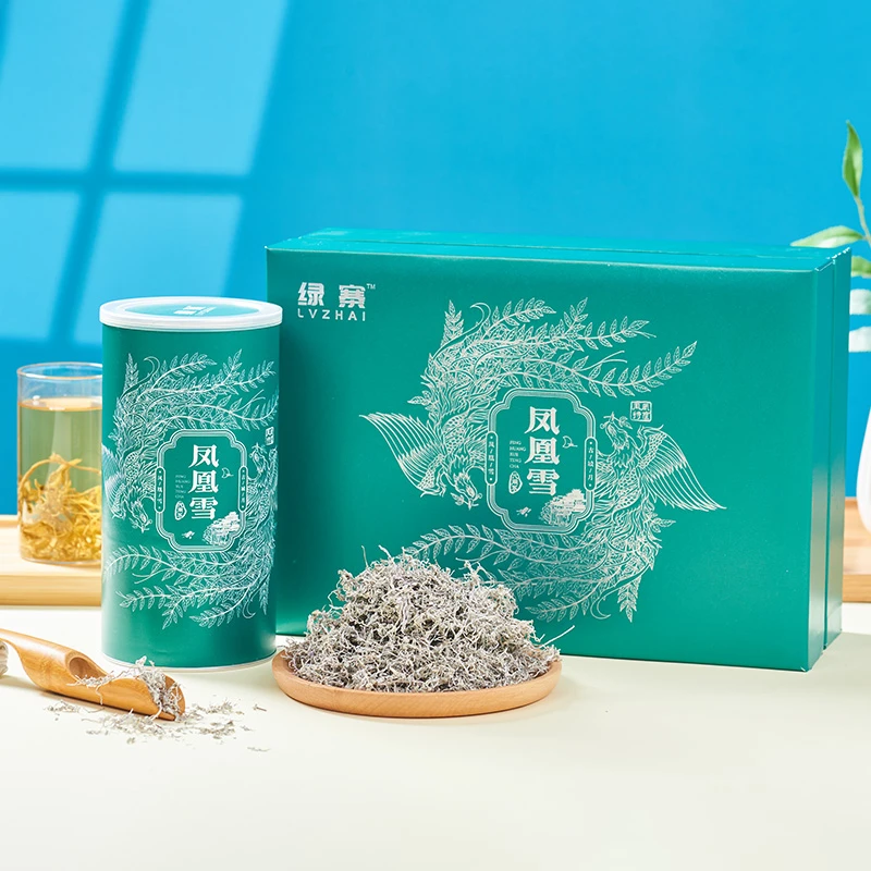 礼盒包装绿色早批严选张家界品质凤凰蓝龙须嫩芽尖藤莓高山霉茶
