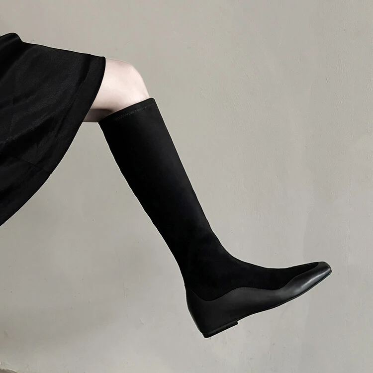 新款弹力靴显瘦百搭高筒瘦瘦靴女鞋