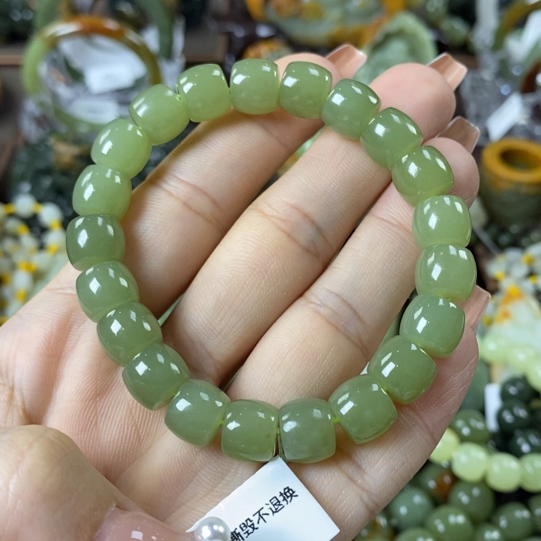 岫岩老玉（透闪石质玉）手串未镶嵌道*道