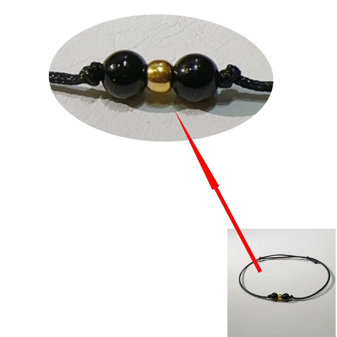 【足金3m金珠 搭配玛瑙】