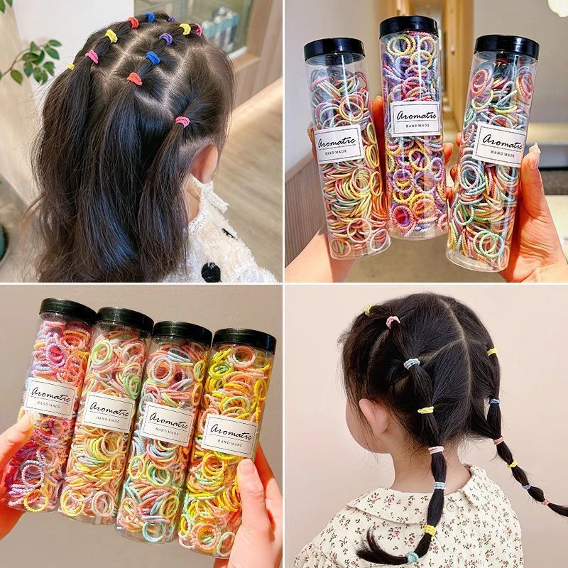 宝宝发圈不伤发儿童皮筋扎头发弹性好橡皮筋女童婴儿小号头绳发饰