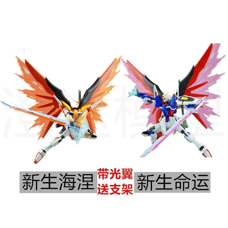 高高模型HG1:144新生命运海涅彩色透明版高达玩具拼装变形机械
