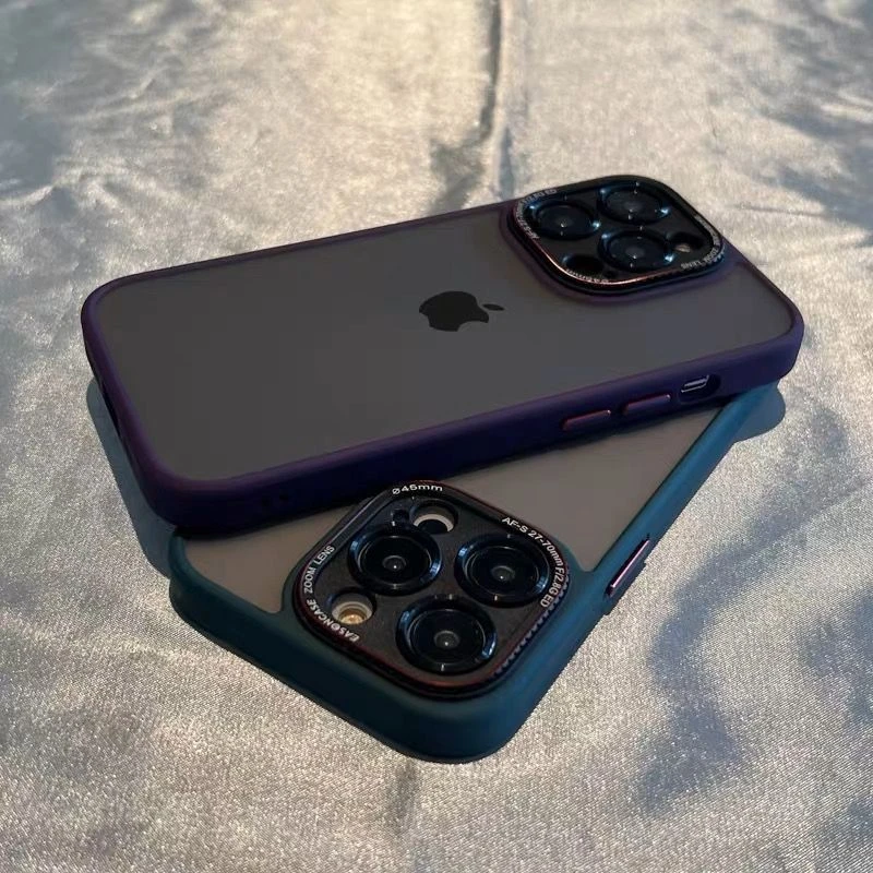 肤感磨砂防指纹苹果14promax手机壳新款iPhone13全包12套Pro防摔