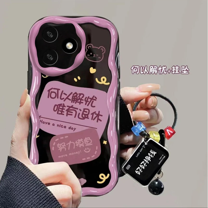 何以解忧荣耀x50i+手机壳LLY-AN00防摔软壳耐脏全包彩绘新款挂坠