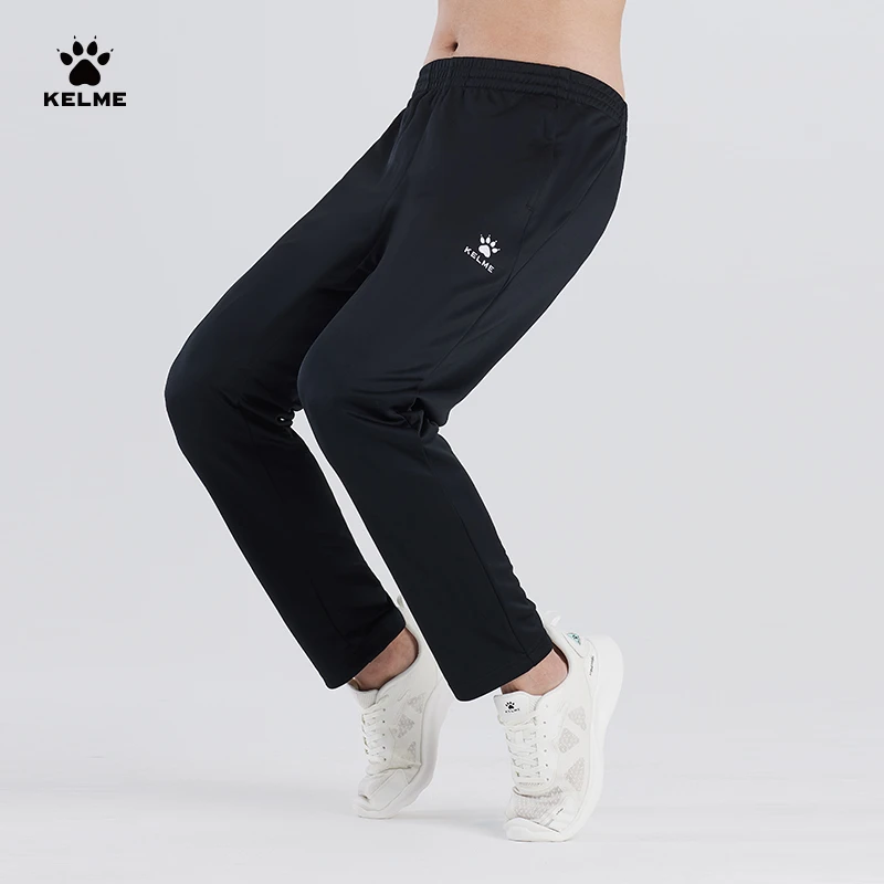 【LIFESTYLE】卡尔美足球训练裤男高弹针织休闲跑步直筒运动长裤