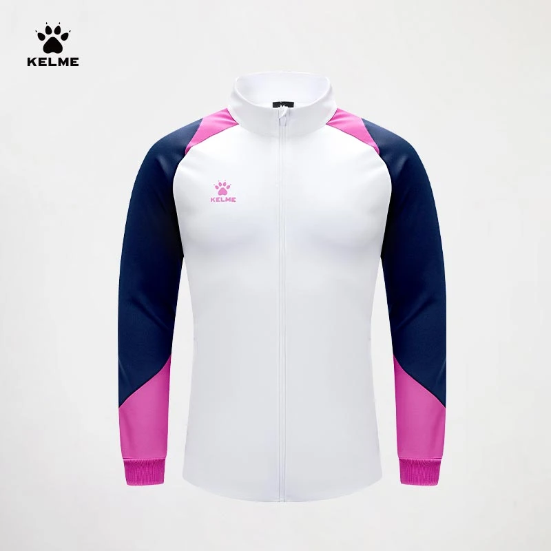 卡尔美官方正品2023年秋冬新款成人针织训练夹克足球运动外套防风