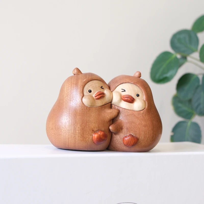 永不分离鸭磁吸桌面摆件玄关入户装饰创意礼品可爱卡通小鸭子