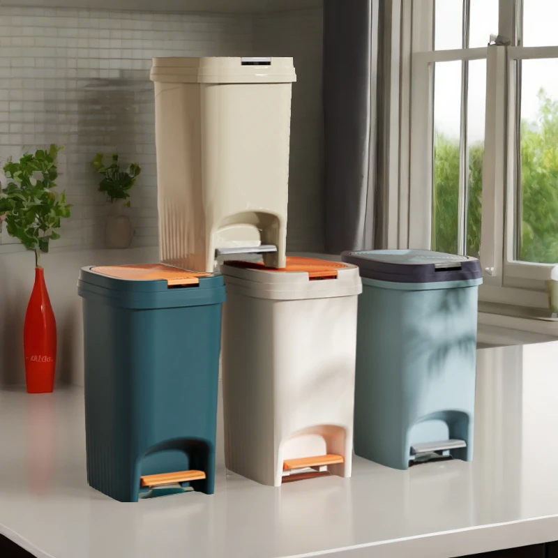 踩脚垃圾桶卫生间厕所防臭客厅厨房家用脚踏式垃圾桶专用脚踩大桶