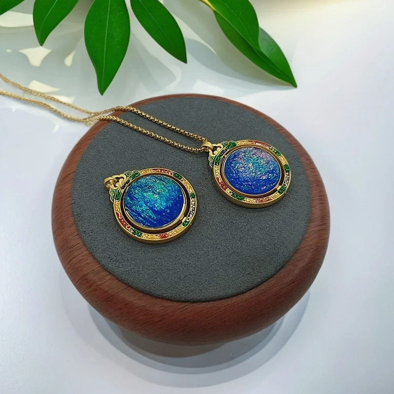 A47（国豪珠宝）高奢斑彩吊坠送链子发一件