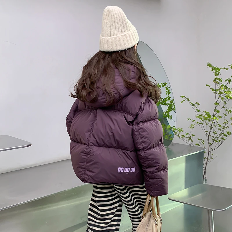 巴拉童年女童冬装羽绒服2024新款洋气儿童冬季加厚90白鸭绒小女孩