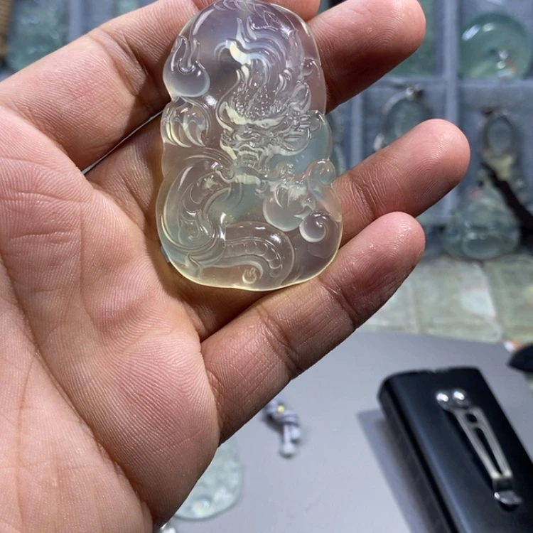 【闪购商品】蛇纹石玉颈饰合金六*