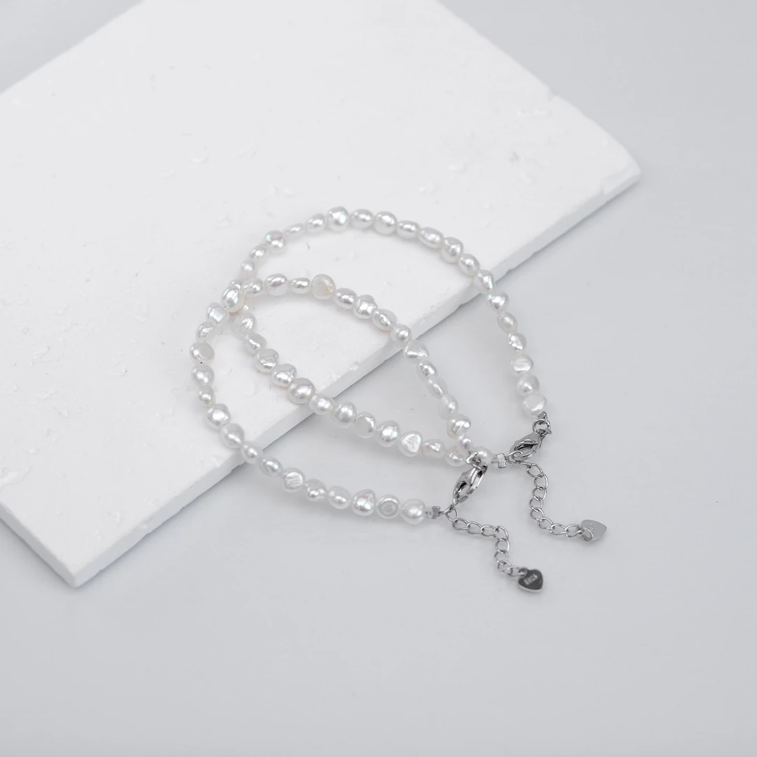 【爆闪碎银子 S级珠光】无核keshi淡水珍珠百搭手链多样性发1