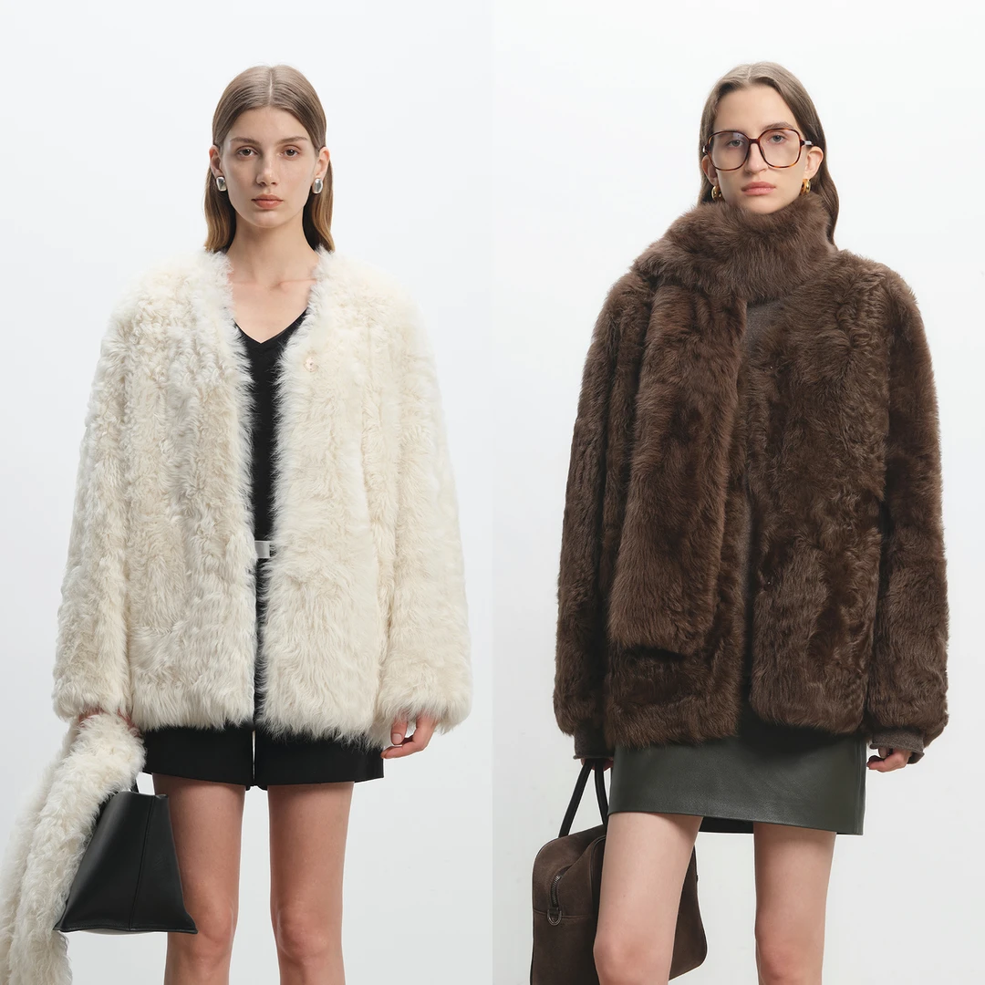 MSBEAST高时髦奢暖进口托斯卡纳皮毛一体皮草外套/围巾丨温情岁月