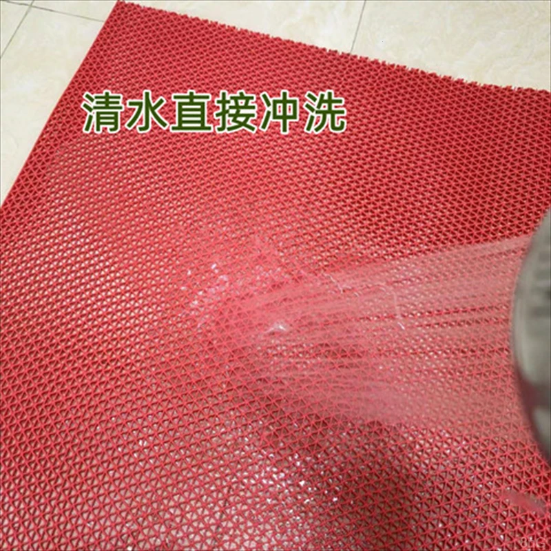 浴室防滑垫镂空网格厕所大面积隔水裁剪加厚PVC塑料地垫洗澡脚垫