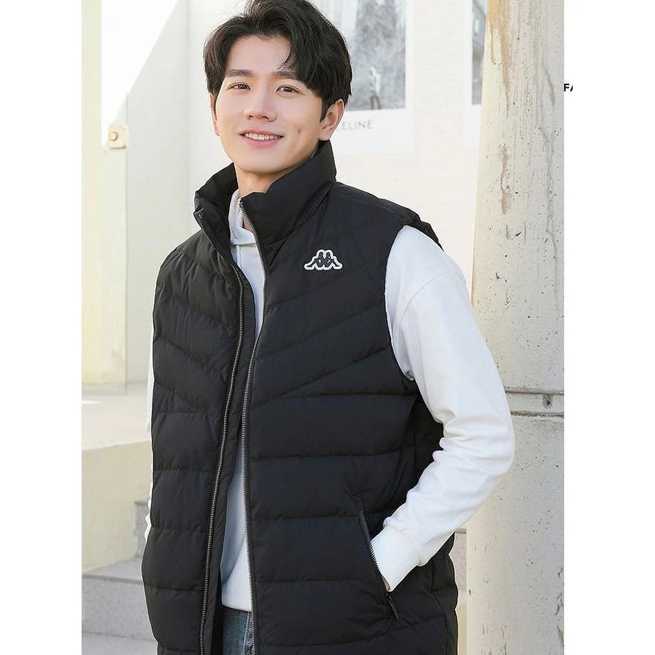 K104-KAPPA加厚羽绒马甲男保暖防寒服秋冬新款K0B72NY02