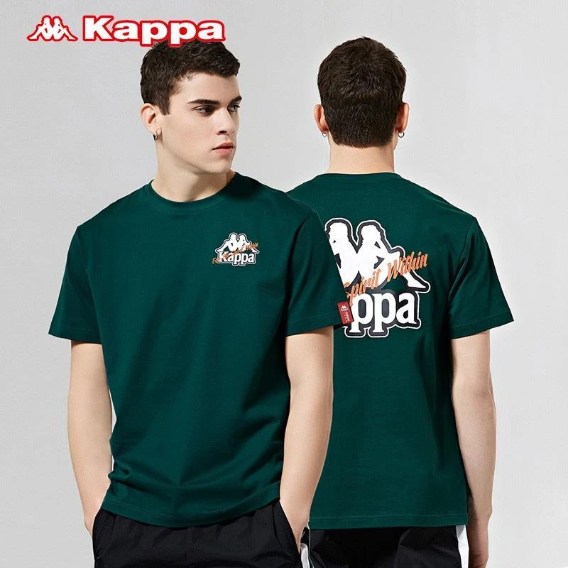 kappa卡帕运动短袖夏季宽松t恤男时尚百搭宽松圆领半袖K0A12TD31D