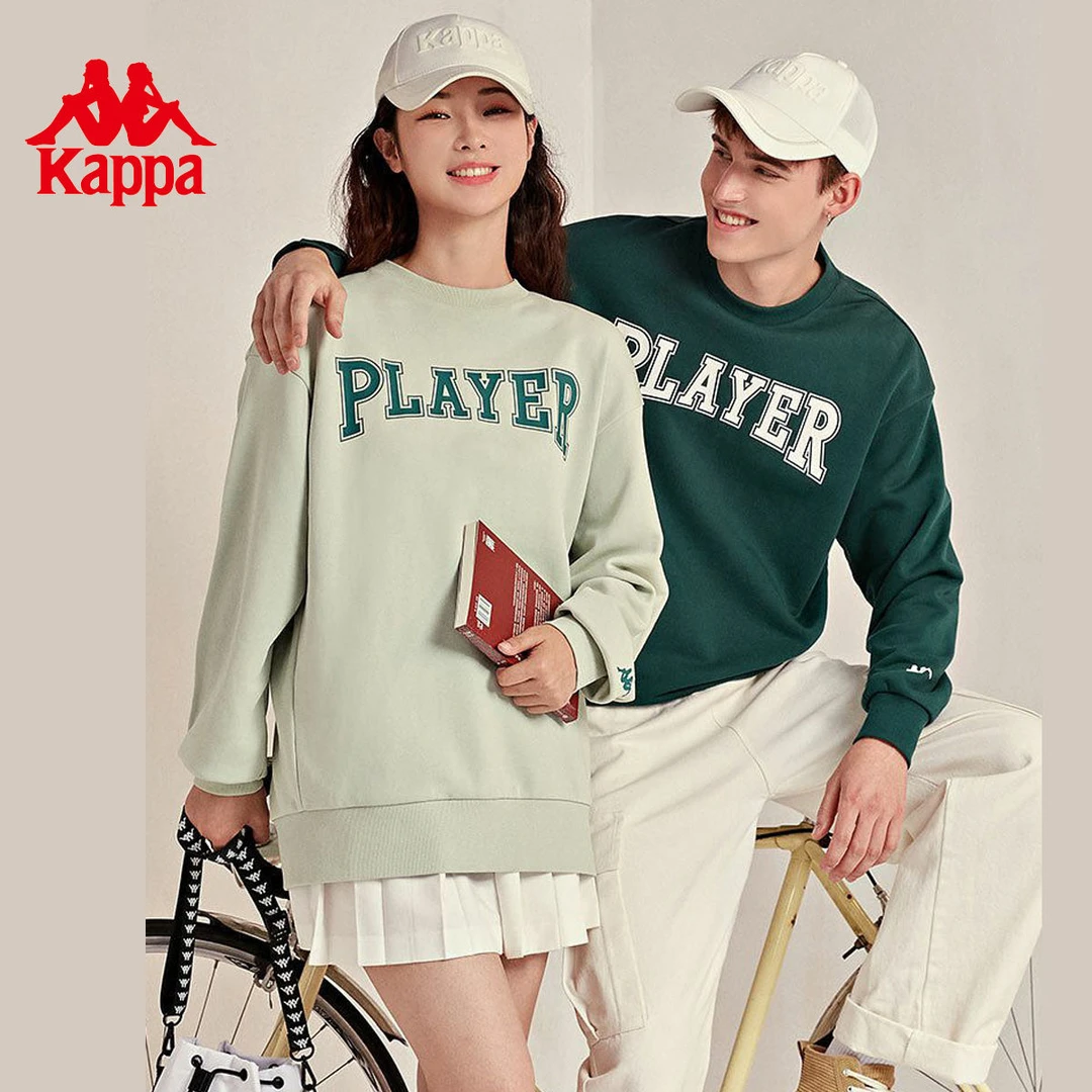 KAPPA推荐套头衫情侣男女卫衣宽松圆领运动长袖-K0CY2WT93D男款