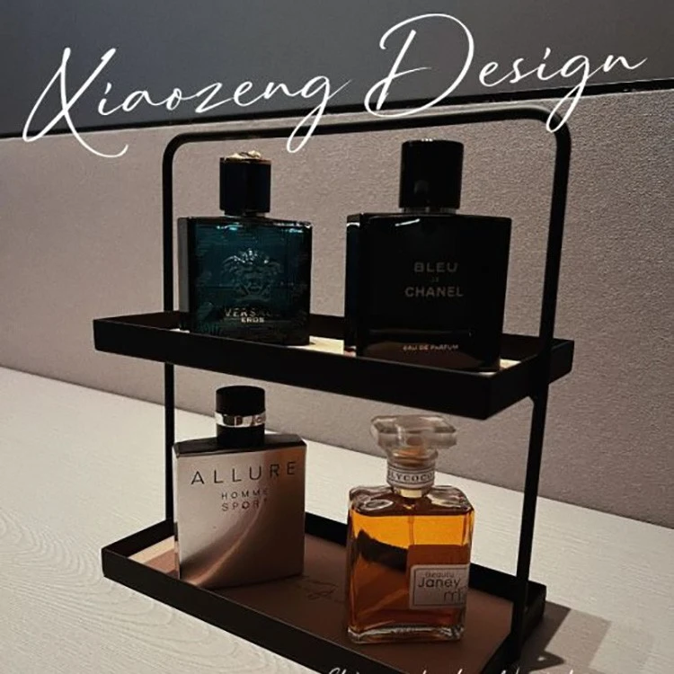 双层皮革垫收纳盘玄关钥匙置物盘化妆品托盘桌面置物架