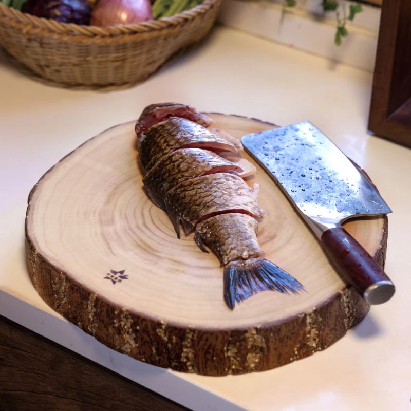 铁娃公社【年货节】银杏木砍剁板厨房家用双面案板实木砧板切菜板