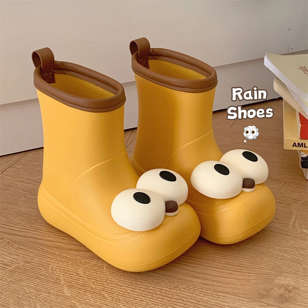 学生可爱软底雨鞋男女夏季卡通小狗户外防滑防水亲子雨靴