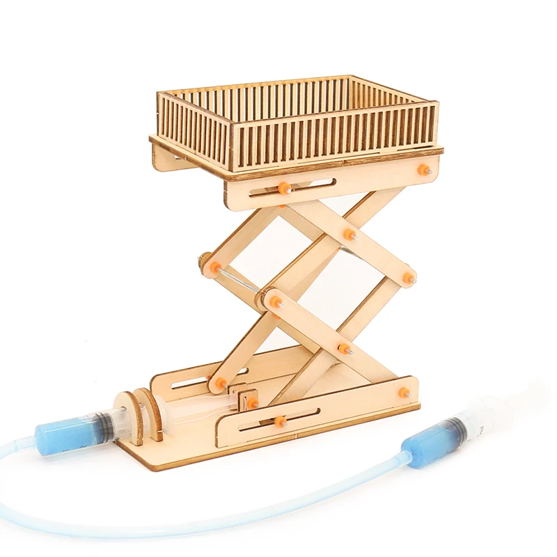 科技小制作液压升降机儿童手工创意模型小学生科学实验包连杆