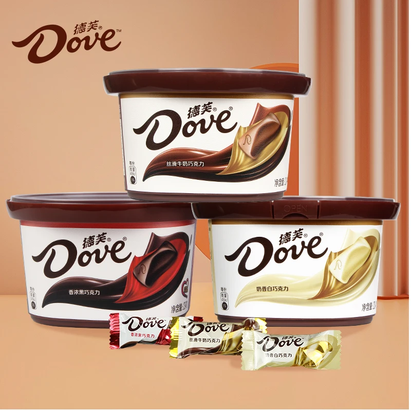 Dove/德芙经典碗装丝滑香浓黑巧巧克力234g×1盒