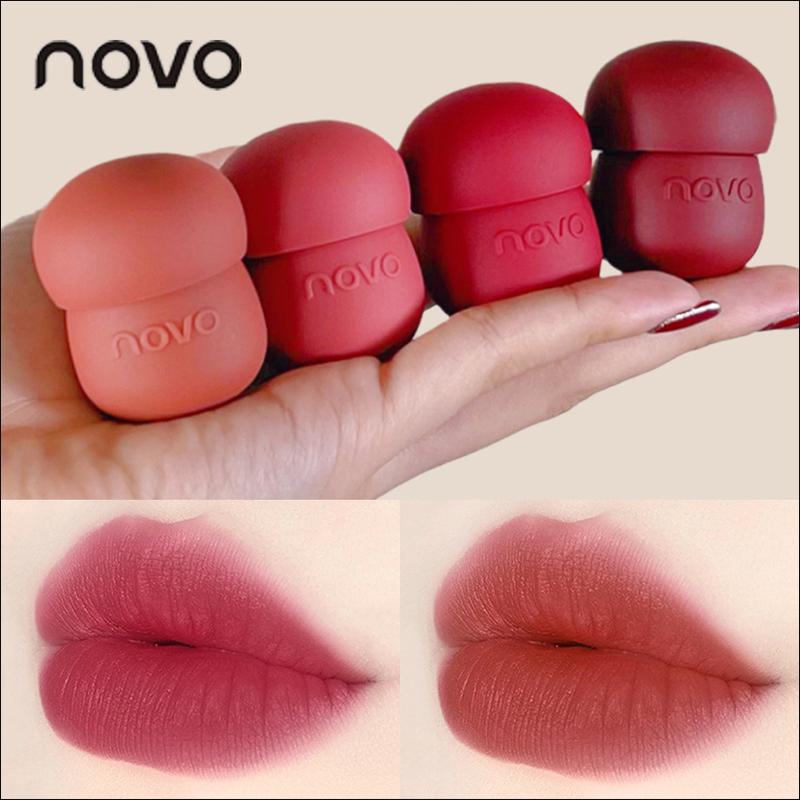 novo唇泥丝绒哑光雾面持久不易掉色素颜显白平价学生罐装口红推荐-2