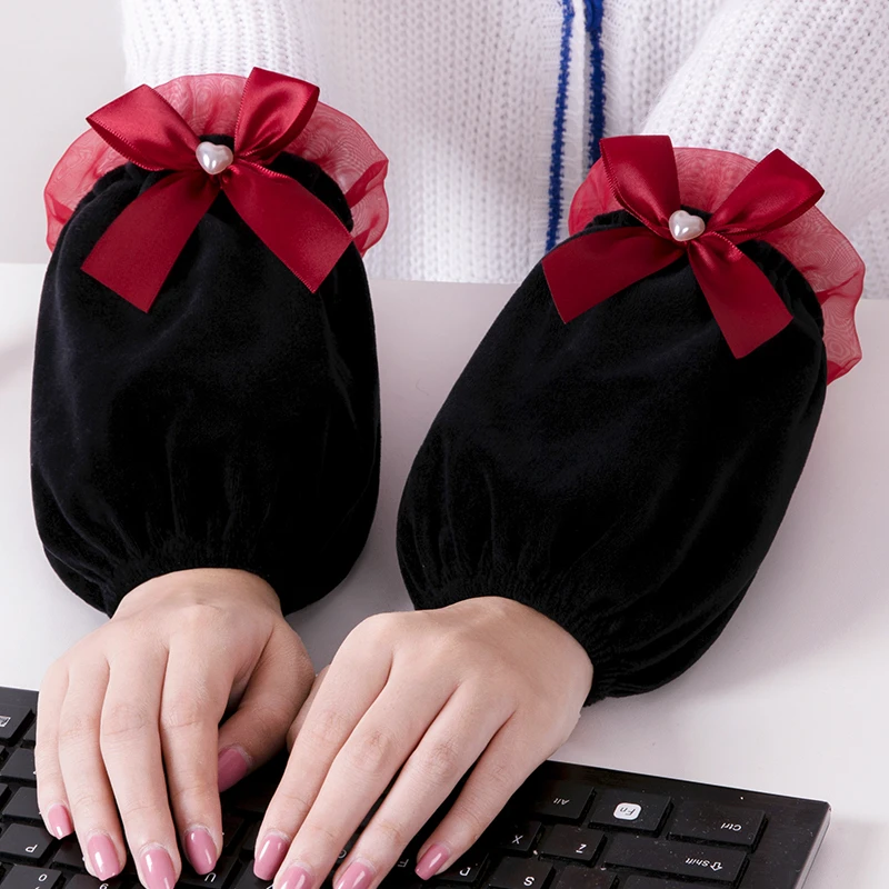 手袖女士款可爱秋冬季护袖袖套套袖工作袖头新款短款防污家用上班