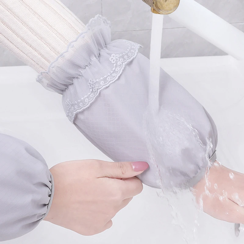 女款可爱防污防水防油袖套短款工作护袖套袖秋冬季学生手袖办公室