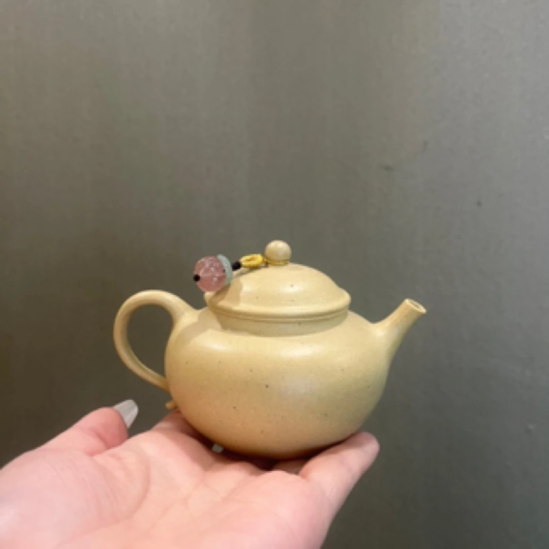 宜兴手工原矿本山绿小容量壶