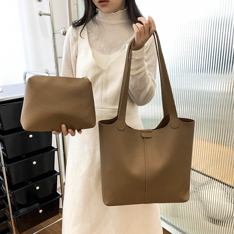 溜达喵大容量包包女2024新款时尚秋冬百搭单肩包子母通勤托特包